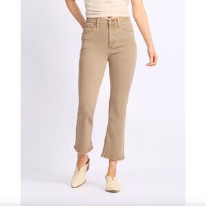 Pistola Lennon Rigid High Rise Crop Boot Jean Beige tan brown 28 cropped women